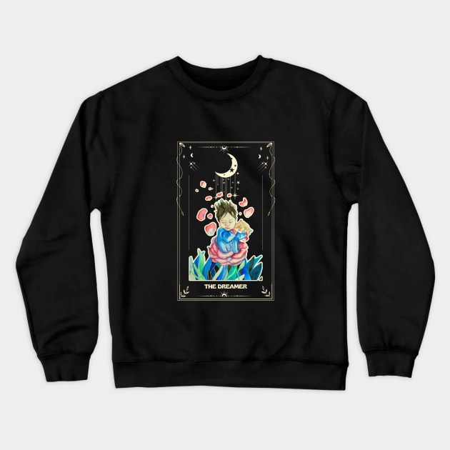 The Dreamer Tarot Card Crewneck Sweatshirt by Manic Pantry